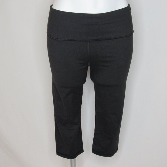 Victoria's Secret Black THE KNOCKOUT Sport Leggings 17" Women's M Medium - Picture 1 of 10